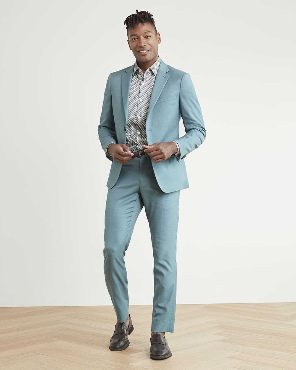 Slim-Fit Blue Suit Pant