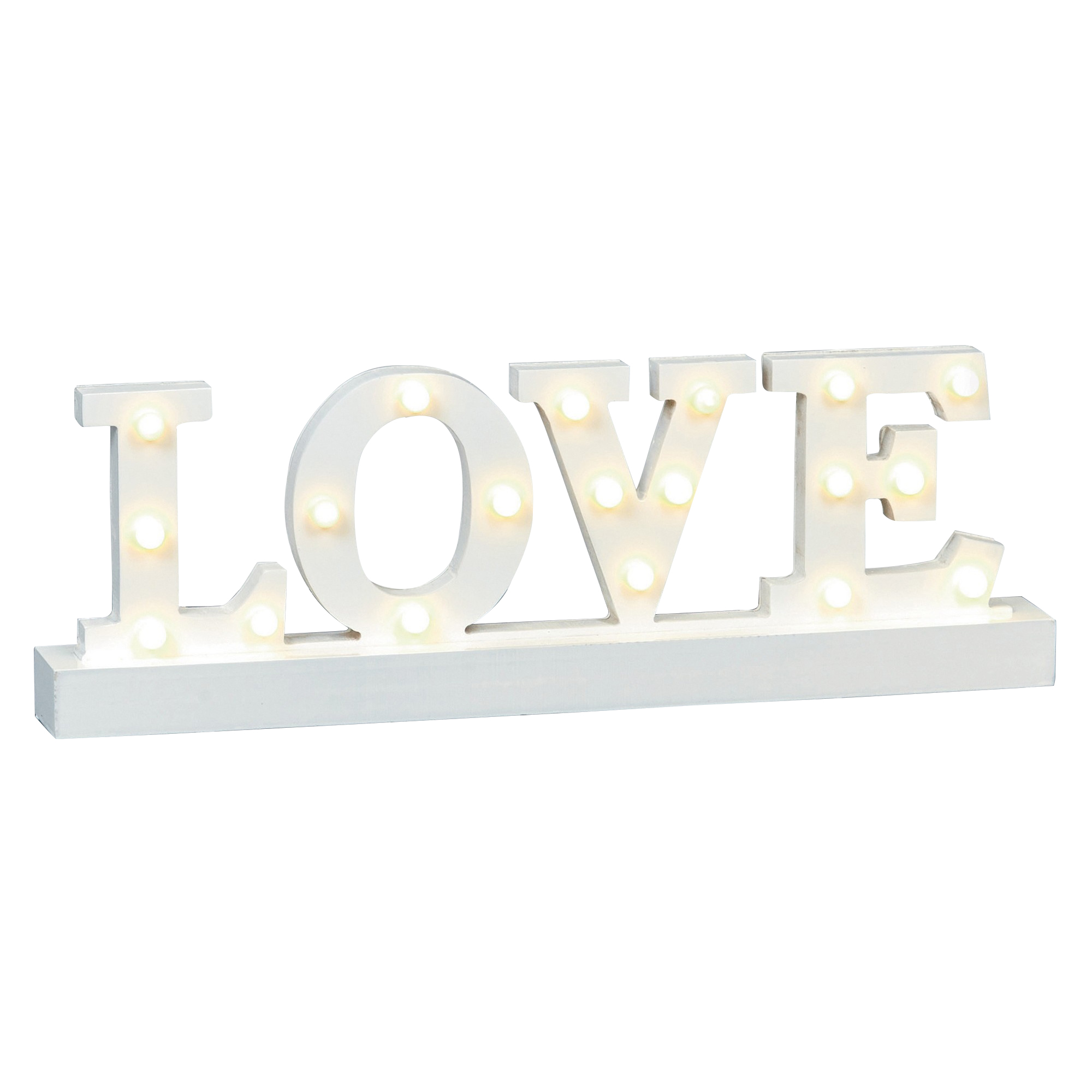 Christmas Shop - Wooden Home/Love Lit Sign