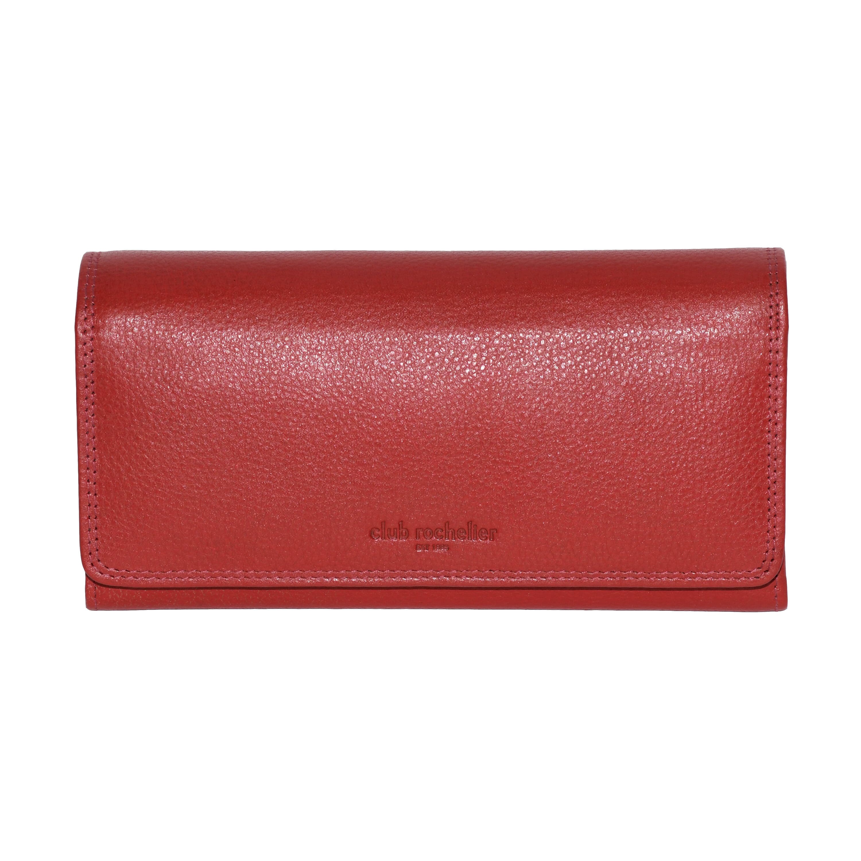 Club Rochelier Ladies' Clutch Wallet with Checkbook and Gusset