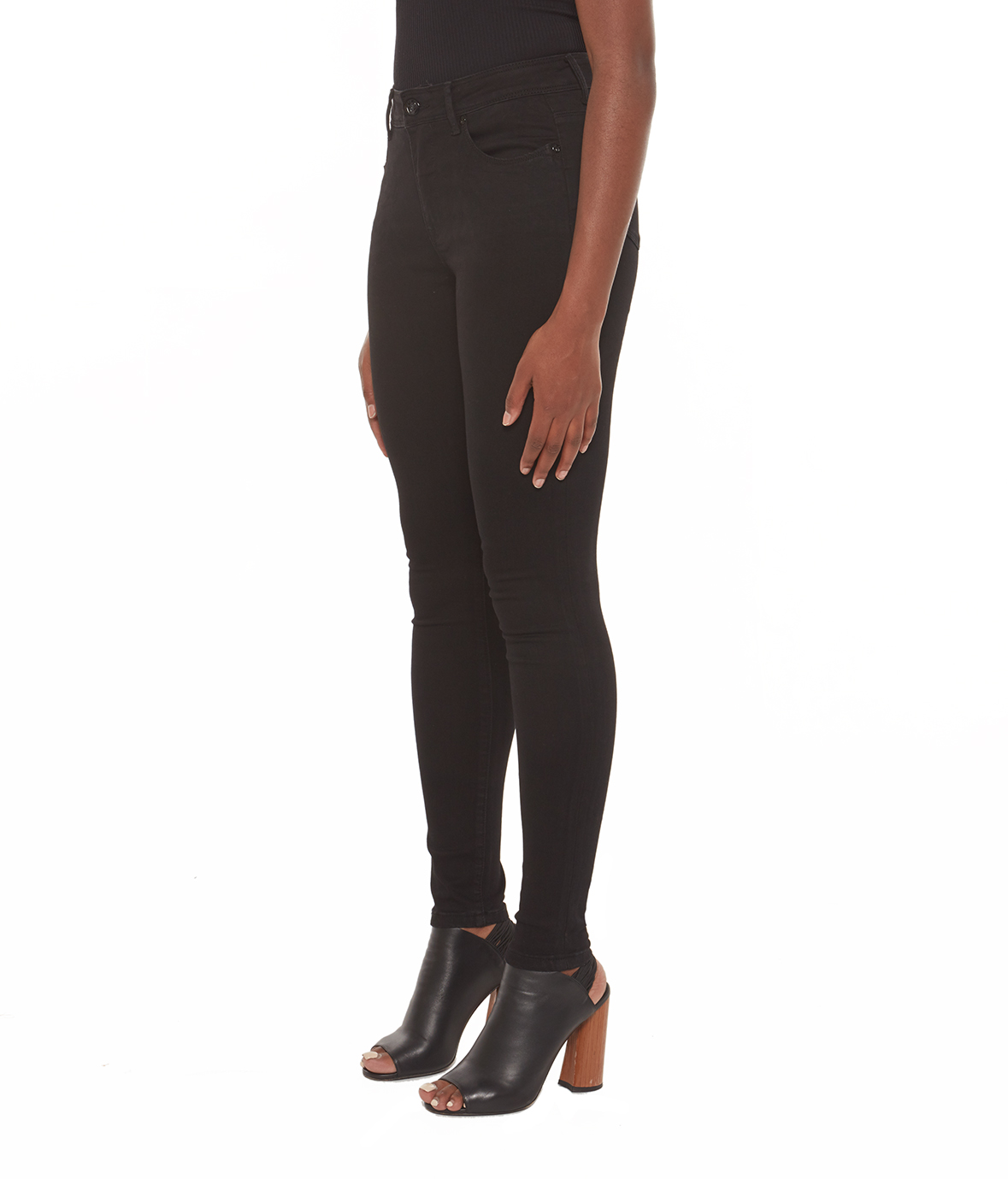 Lola Jeans Alexa-BLK High Rise Skinny Jeans