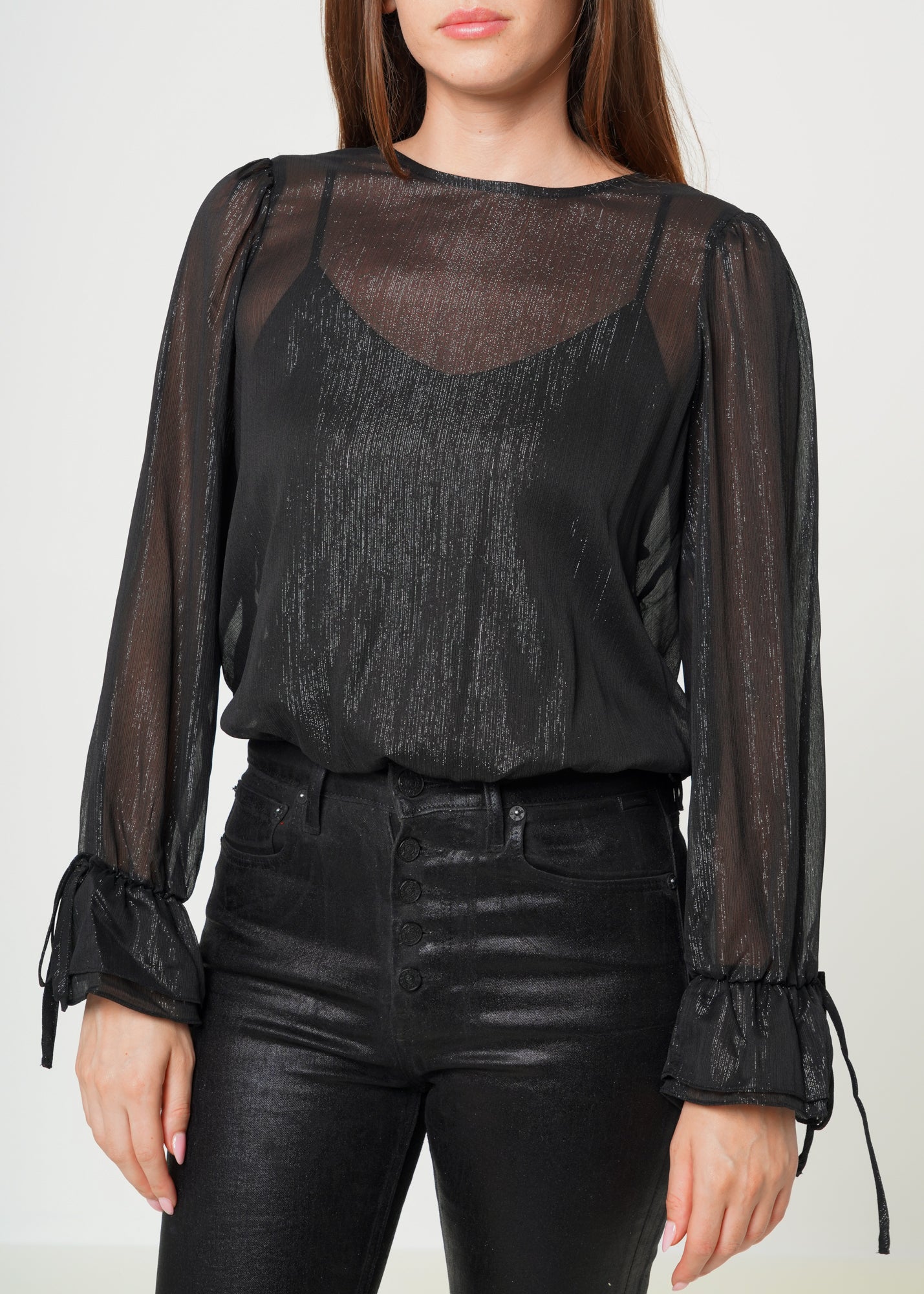 Nurode Lurex Yoryu Split Back Bodysuit