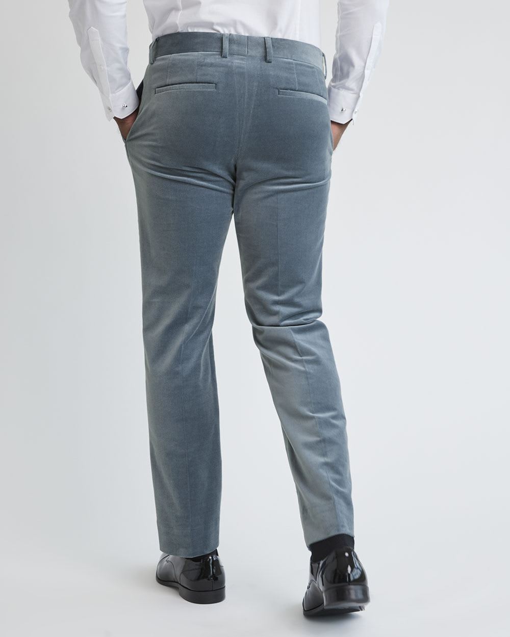 Tailored-Fit Velvet Suit Pant