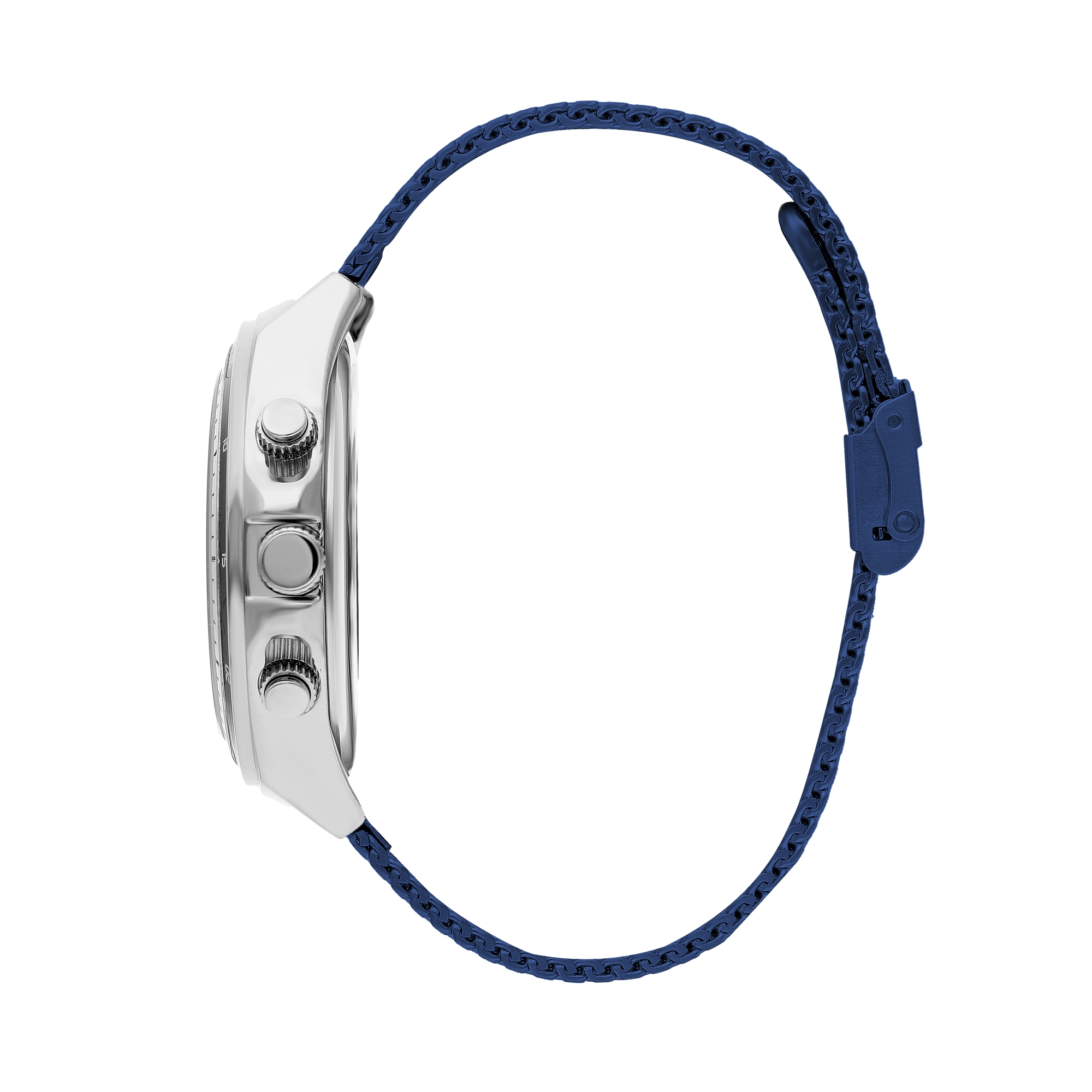 LEE COOPER-Men's Silver 45mm watch w/Blue Dial