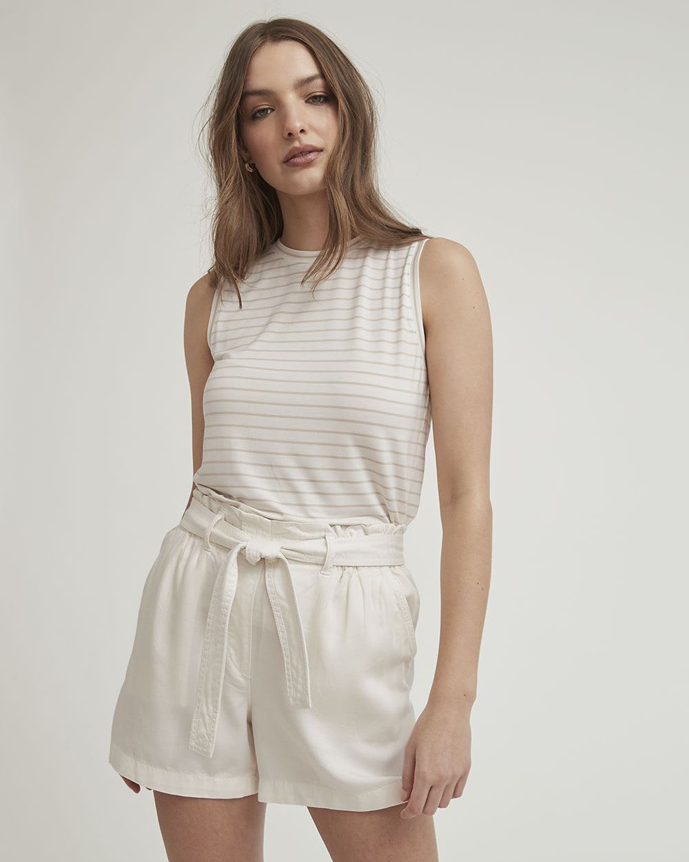 Crew-Neck Coloured Muscle T-Shirt