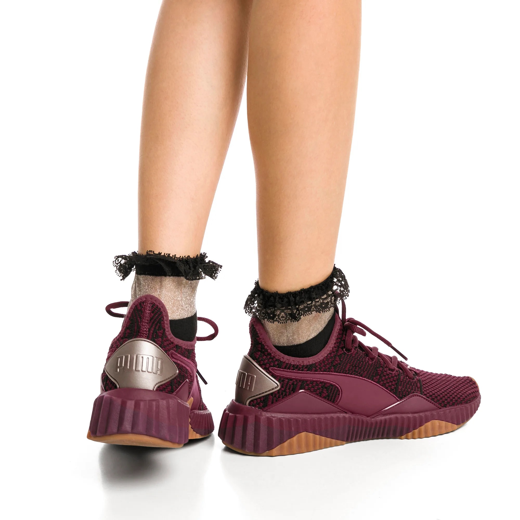 Puma - X Selena Gomez Womens/Ladies Ruffle Short Crew Socks