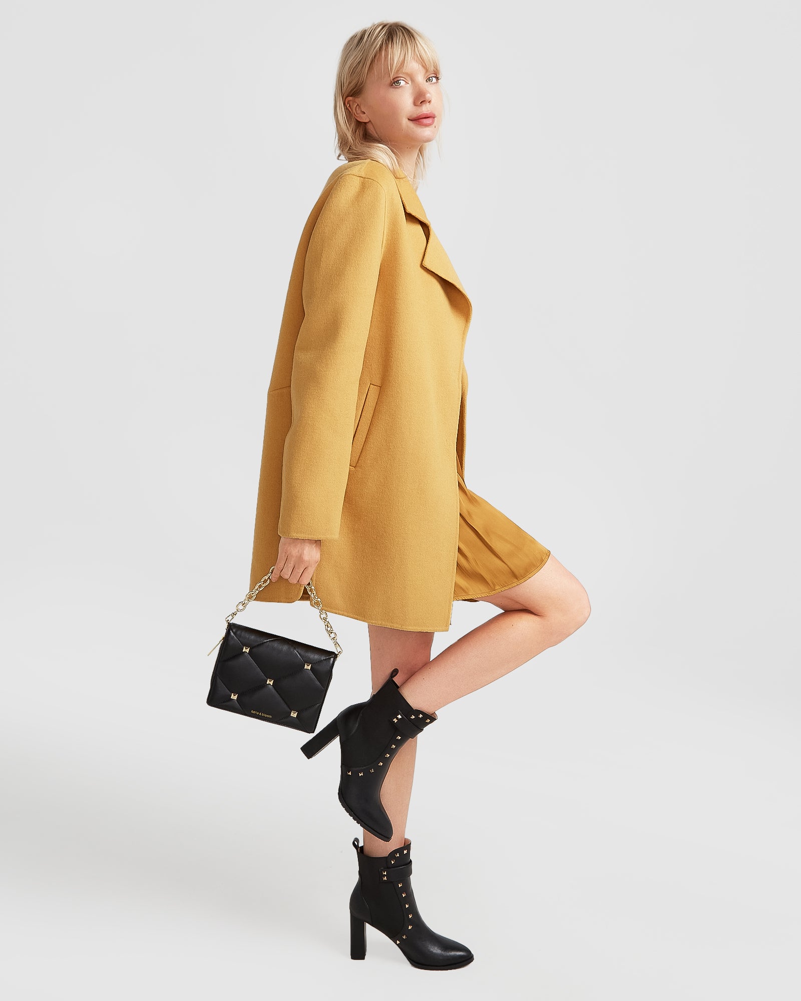 Belle & Bloom NEW FIT Ex Boyfriend Wool Blend Oversized Jacket