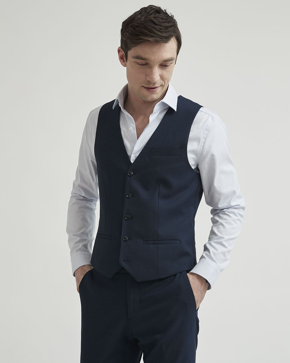 Essential Navy Suit Vest