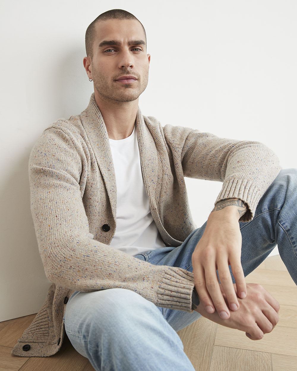 Cardigan with Shawl Collar