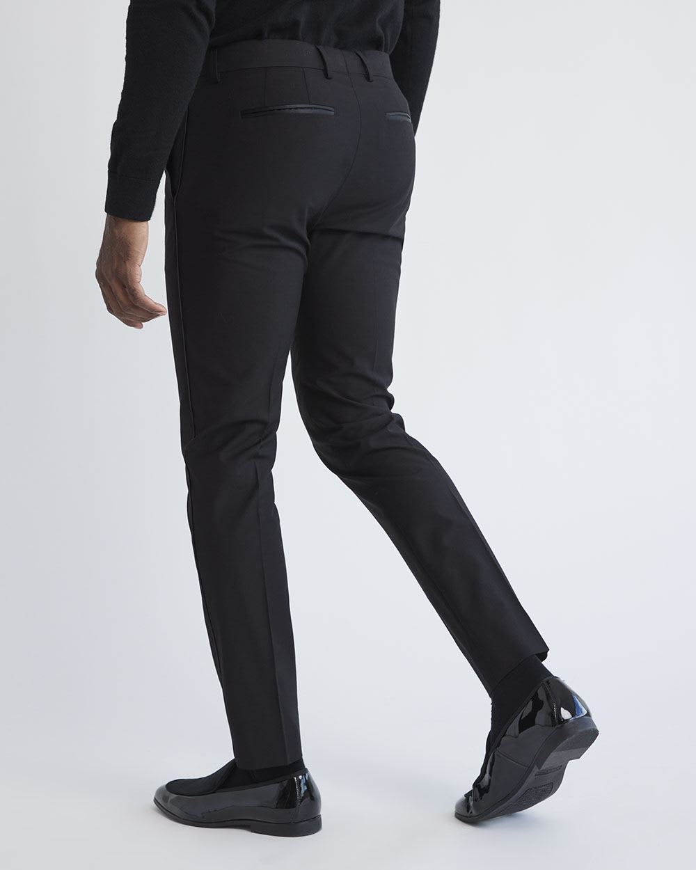 Slim-Fit Black Tuxedo Pant