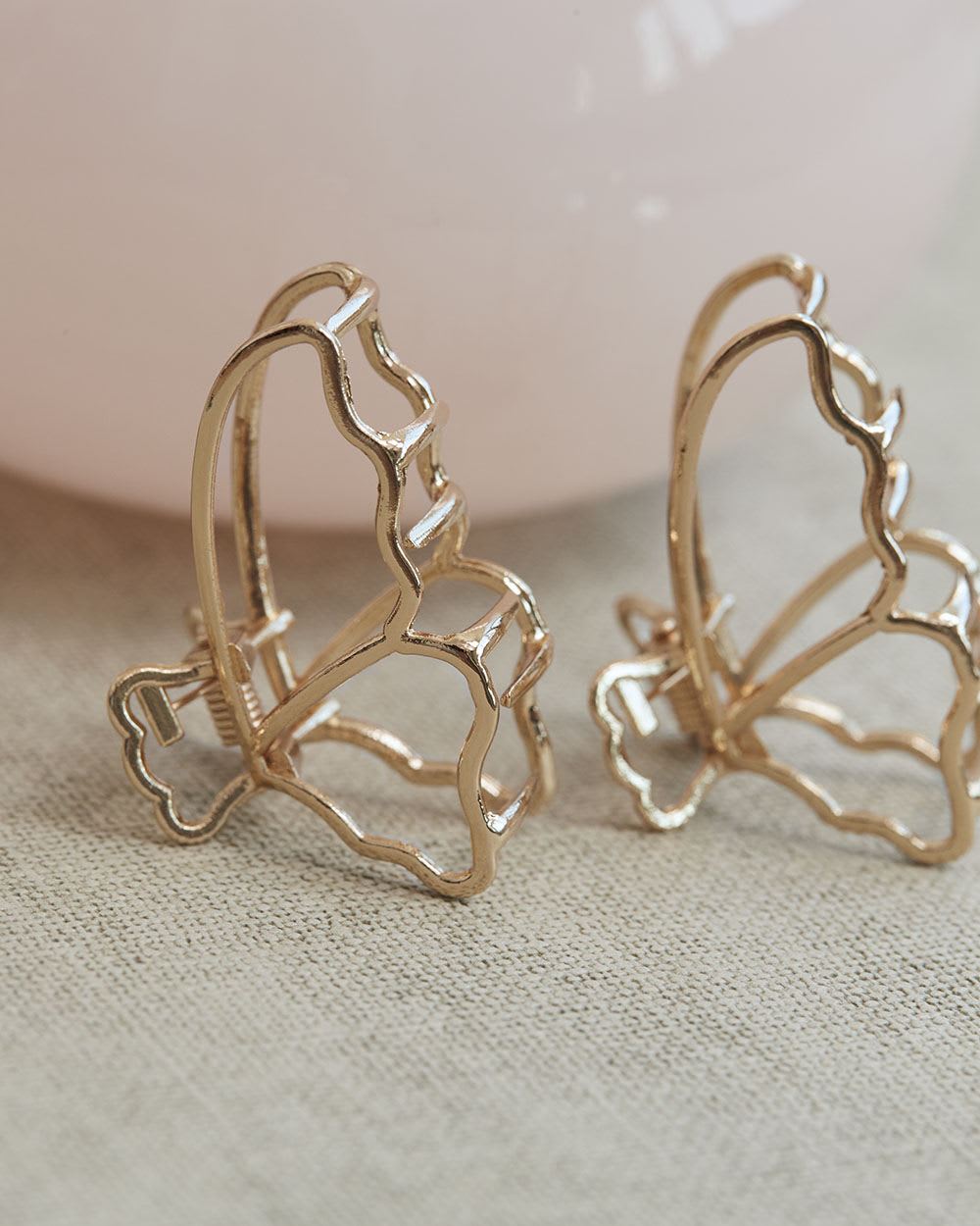 Butterfly Hair Grippers - Set of 2