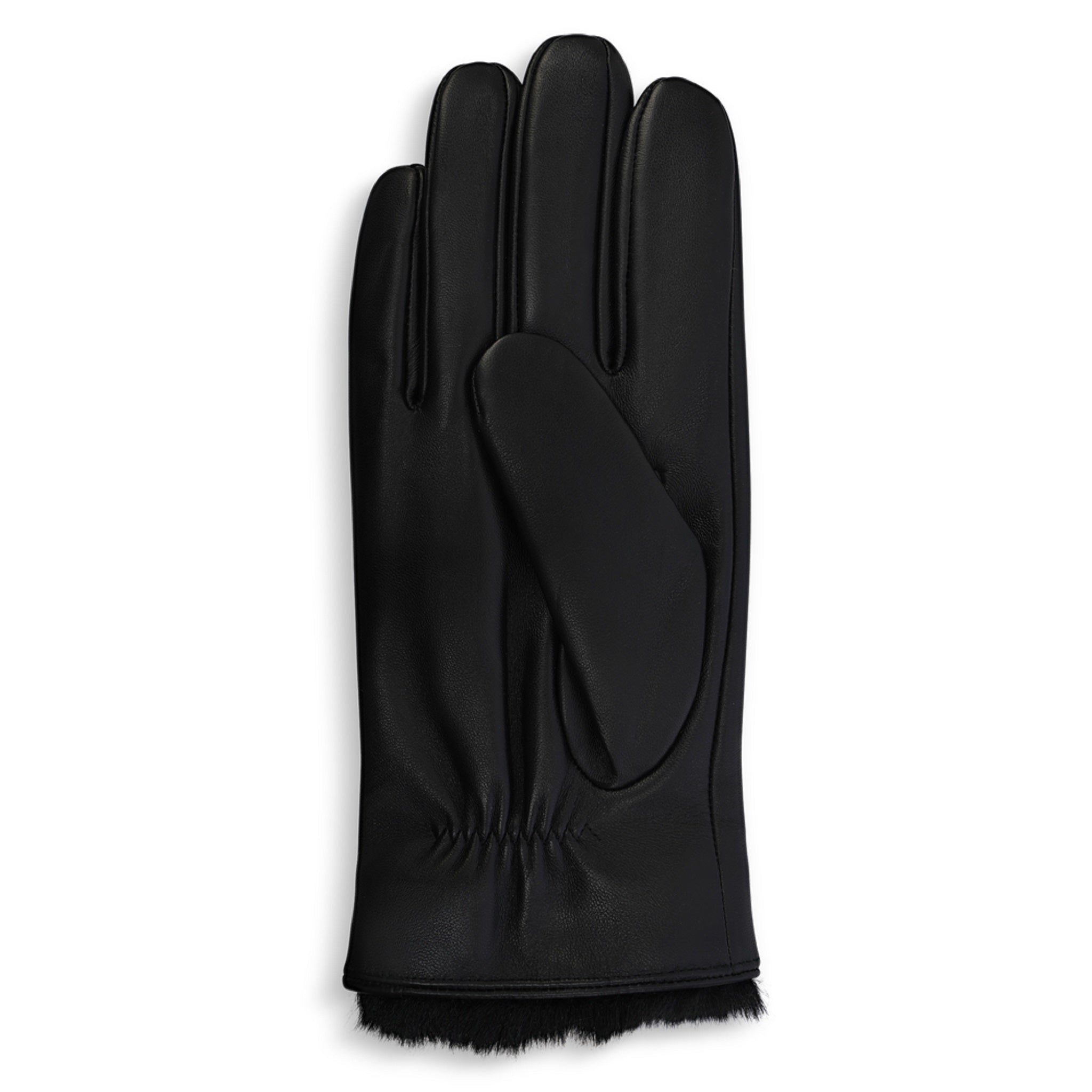 CR Men's - Leather Glove with Faux Fur Cuff