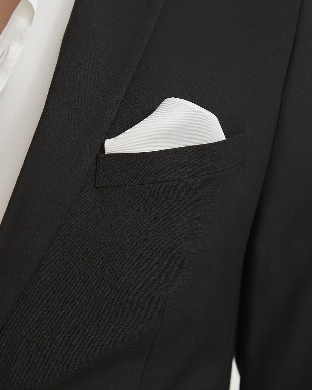 White pocket square
