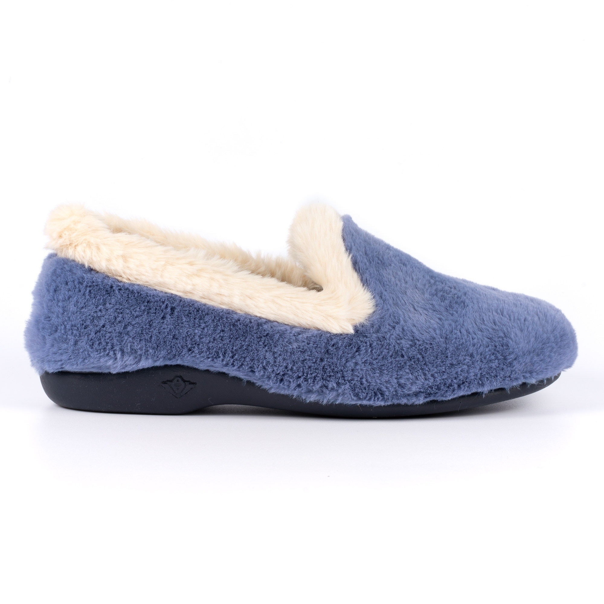 Lunar - Womens/Ladies Shake Faux Fur Trim Slippers