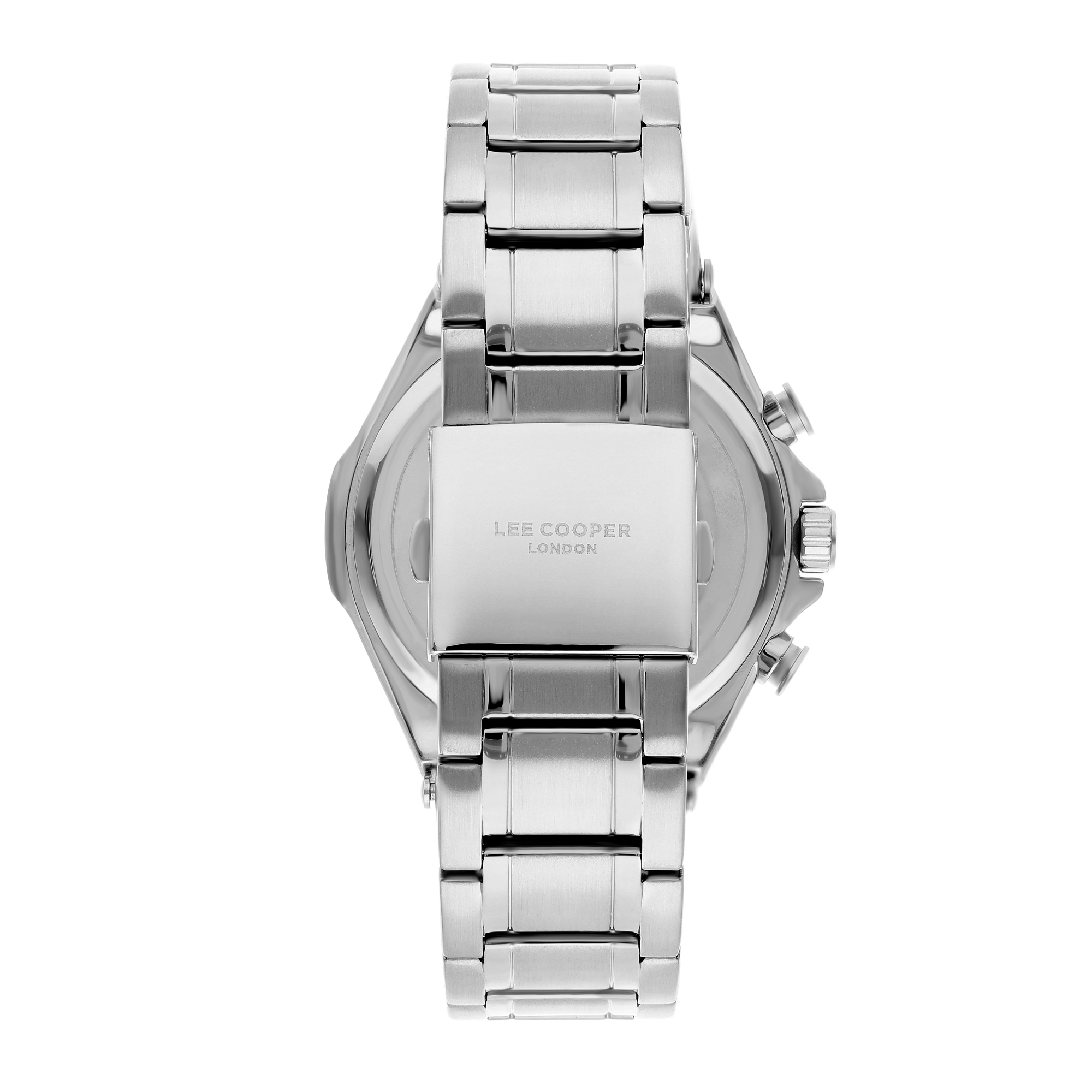 LEE COOPER-Men's Silver 47mm watch w/Black Dial