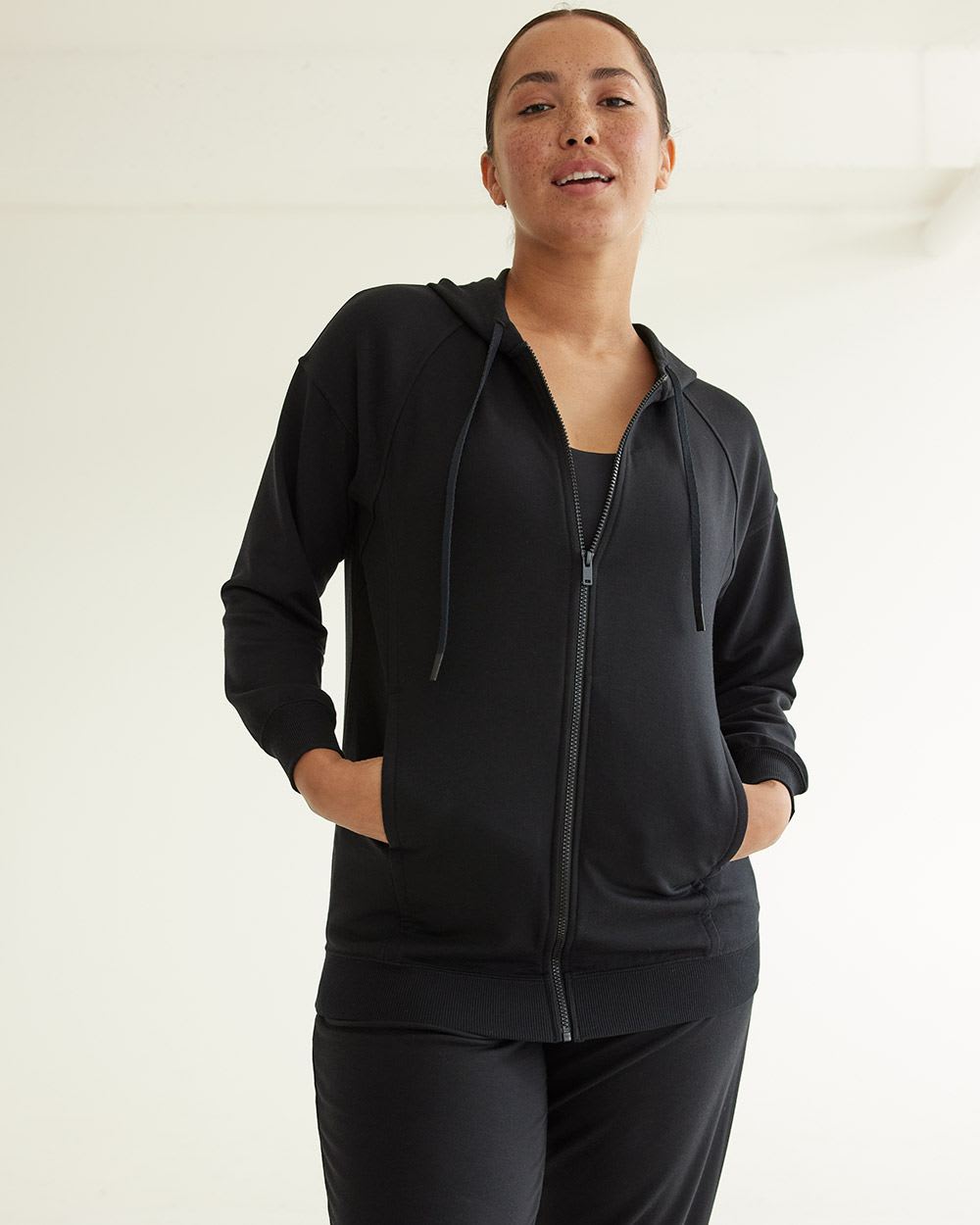 French Terry Long Jacket, Hyba