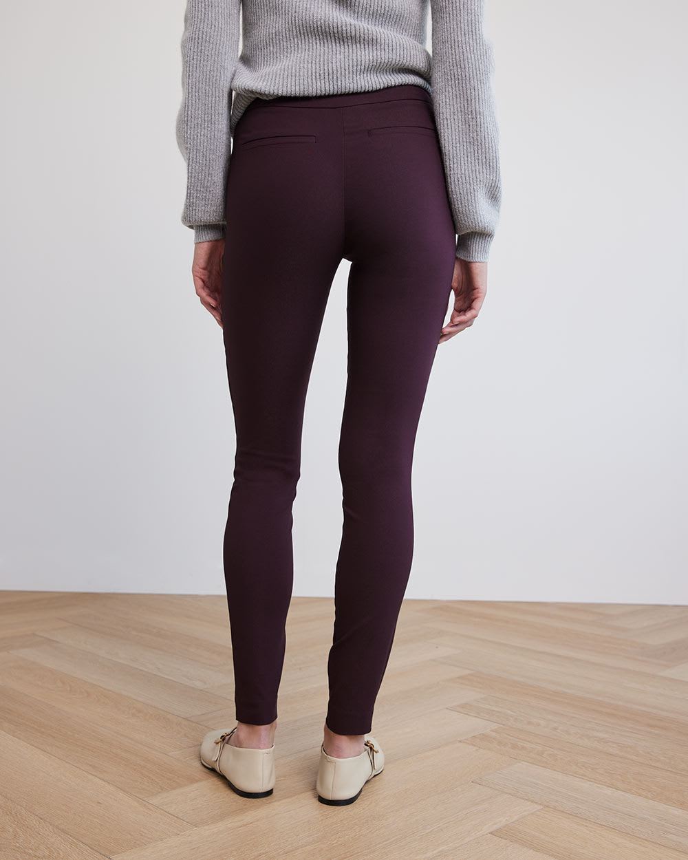High-Rise Long Solid City Legging Pant