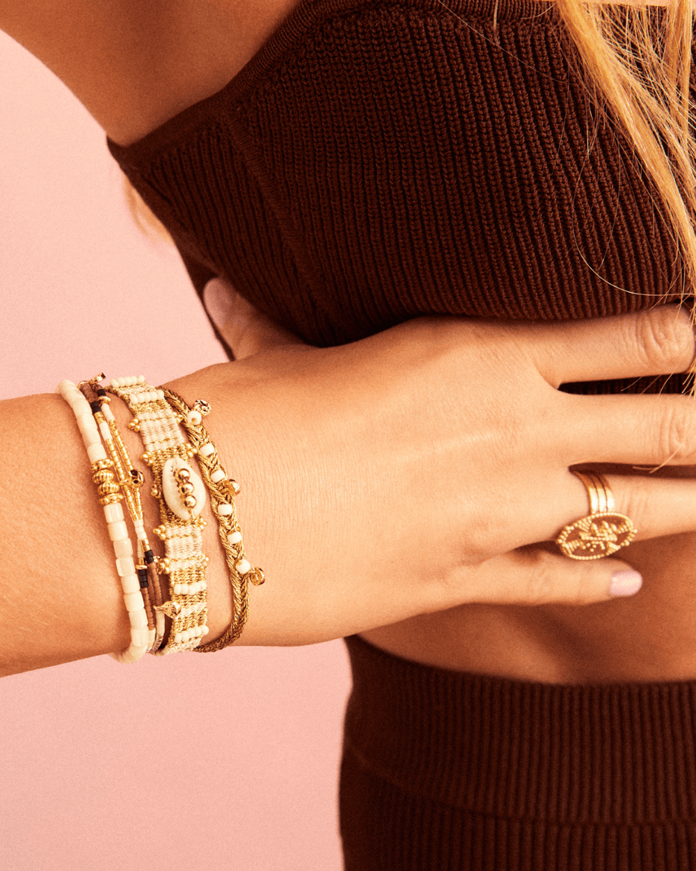 Hipanema COZUMEL Hipanema White Cuff Bracelet