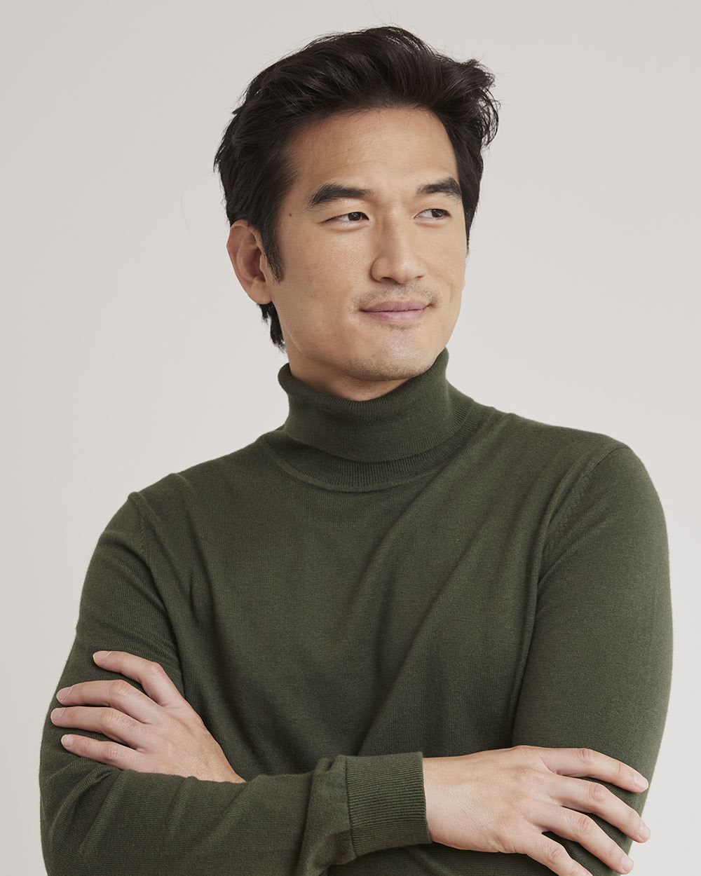 Basic Long-Sleeve Turtleneck Sweater