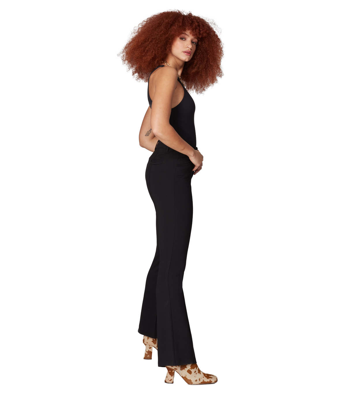 Lola Jeans AZURE-JBLK High Rise Trouser Pant