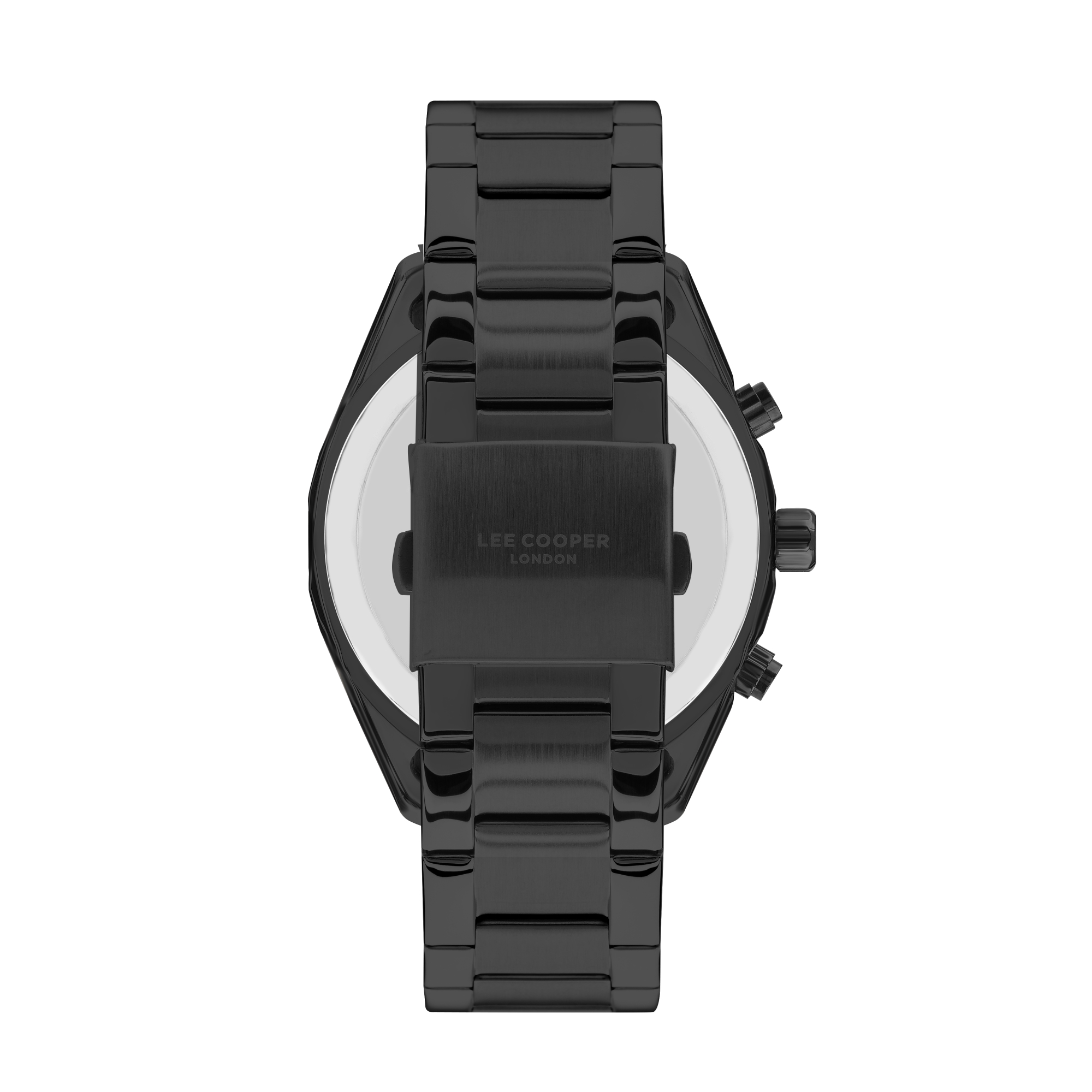 LEE COOPER-Men's Silver 47mm watch w/Black Dial