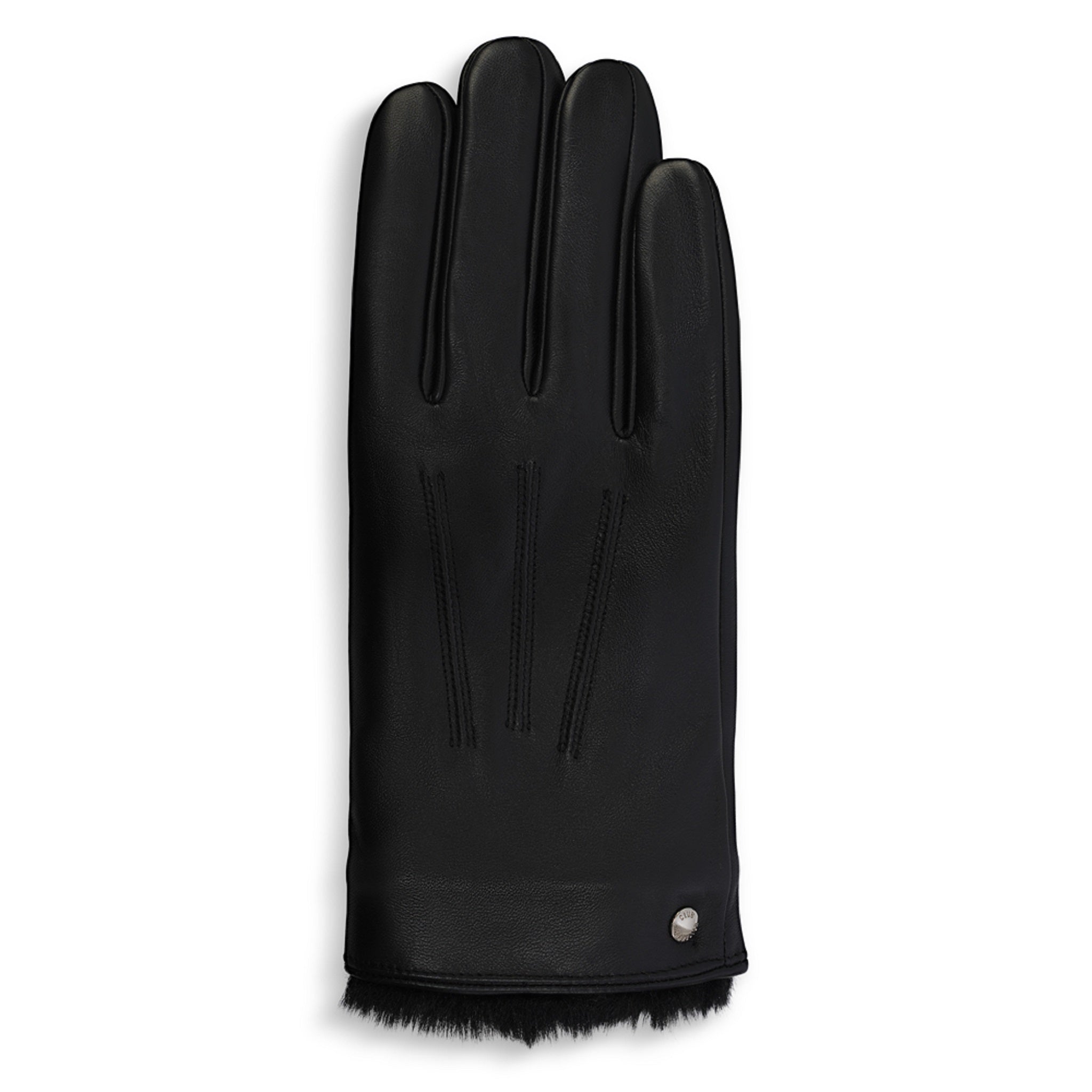 CR Men's - Leather Glove with Faux Fur Cuff