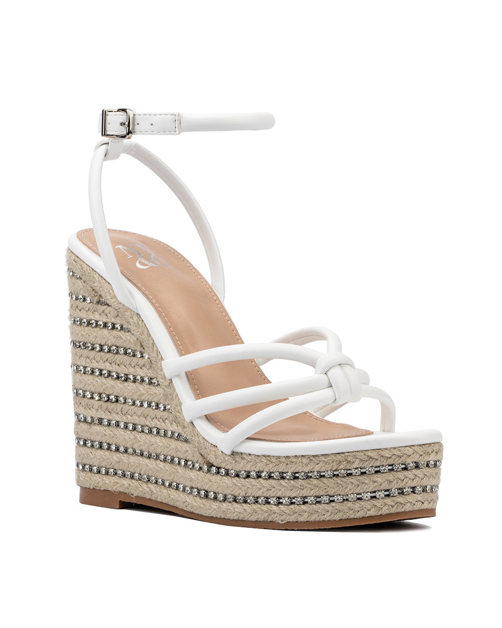 New York & Company Electra Women's Rhinestone Embedded Wedge