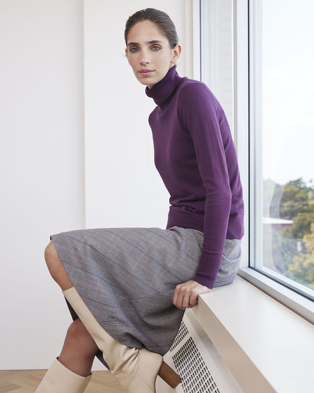 Long-Sleeve Turtleneck Sweater