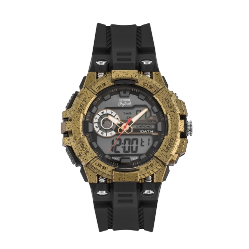 LEE COOPER-Digital Blue 46mm watch w/LCD Display Dial