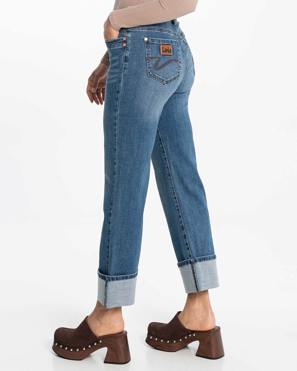 LOIS - Georgia Wide Denim Wash Jeans