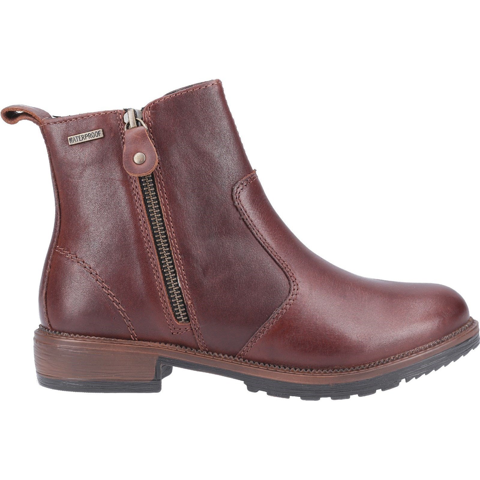 Cotswold - Womens/Ladies Ashwicke Zip Leather Ankle Boot