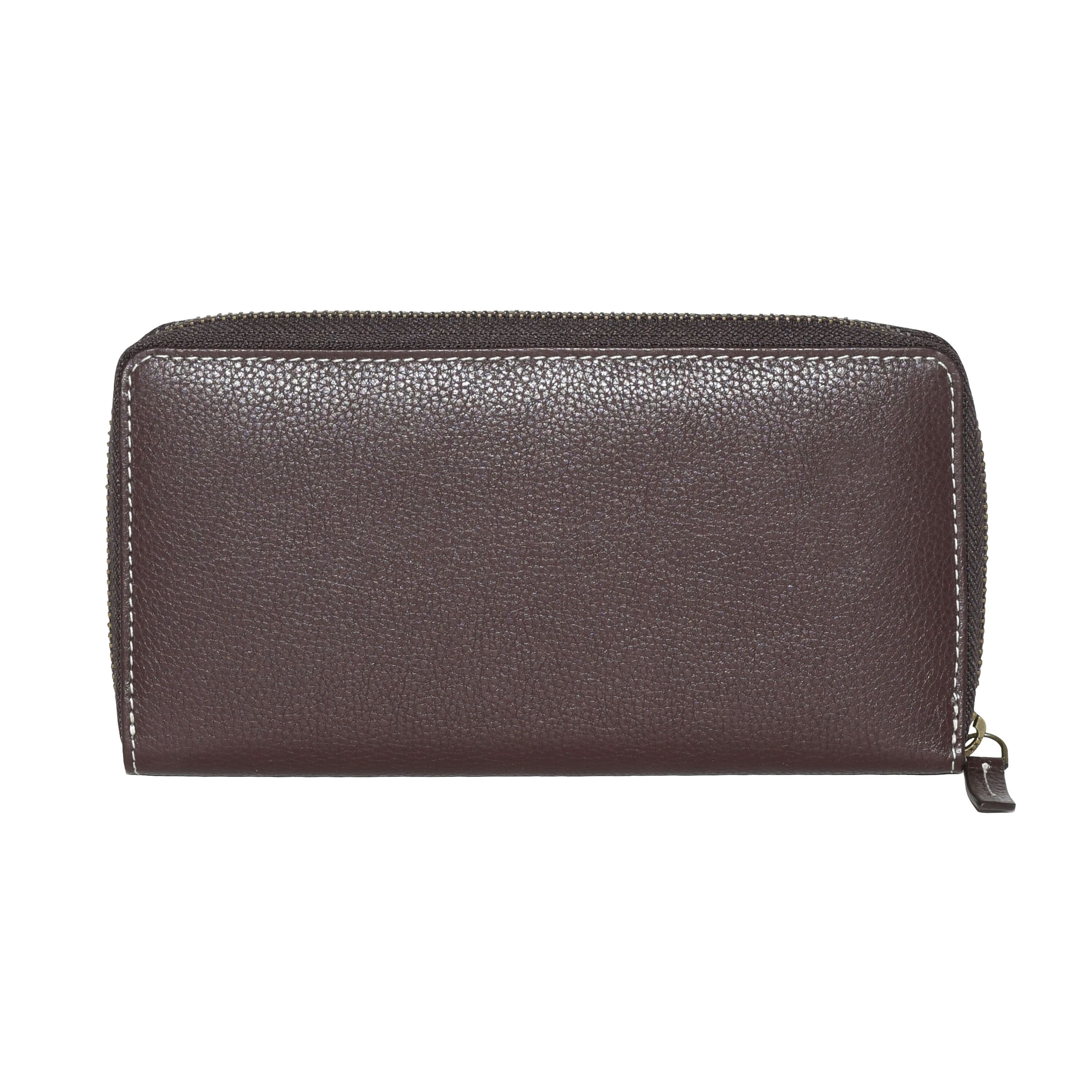 Roots Ladies' Slim Zipper Round Wallet
