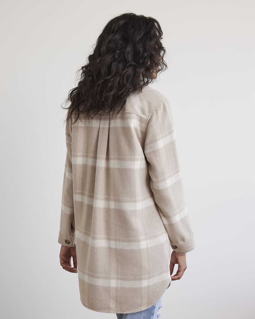 Long Plaid Shacket