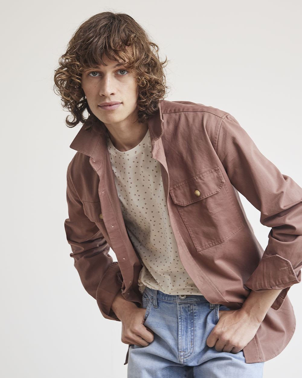 Casual Twill Overshirt