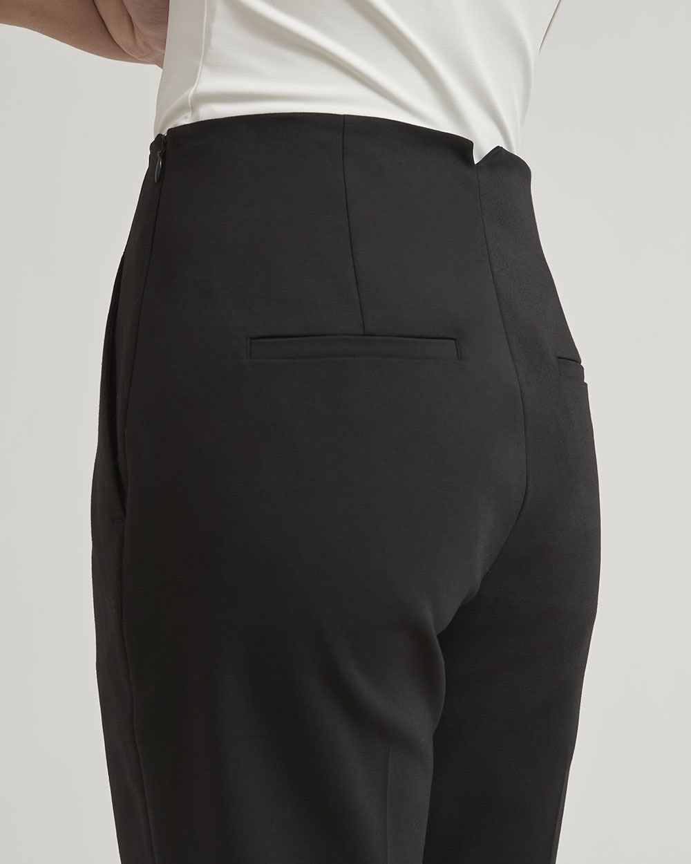High-Rise Straight-Leg Crop Pant