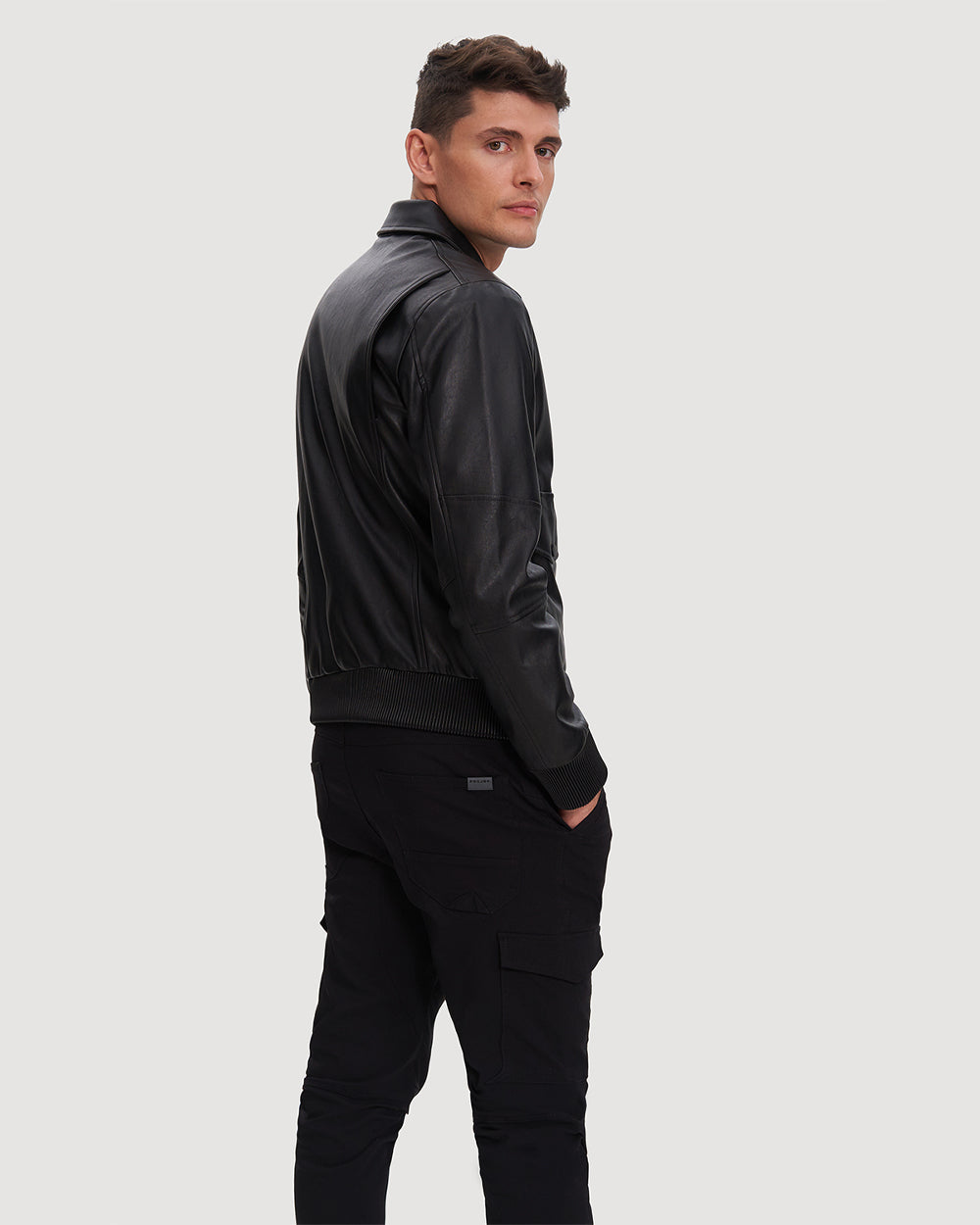 Noize - Dev Short Length Vegan Leather Jacket