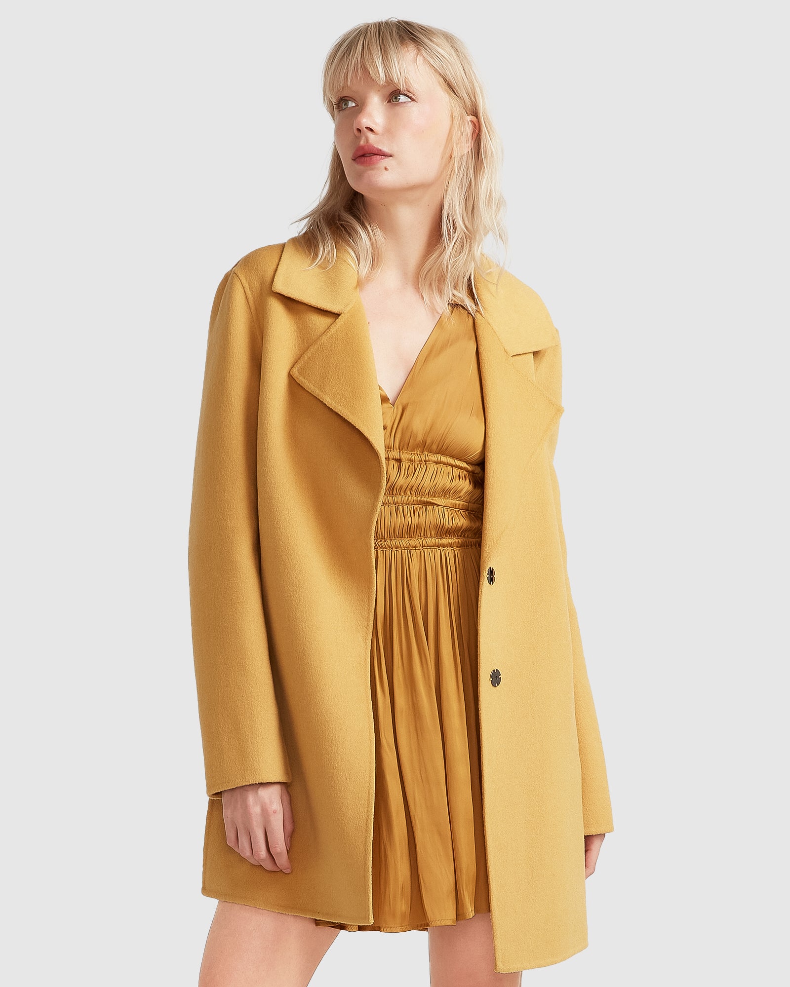 Belle & Bloom NEW FIT Ex Boyfriend Wool Blend Oversized Jacket