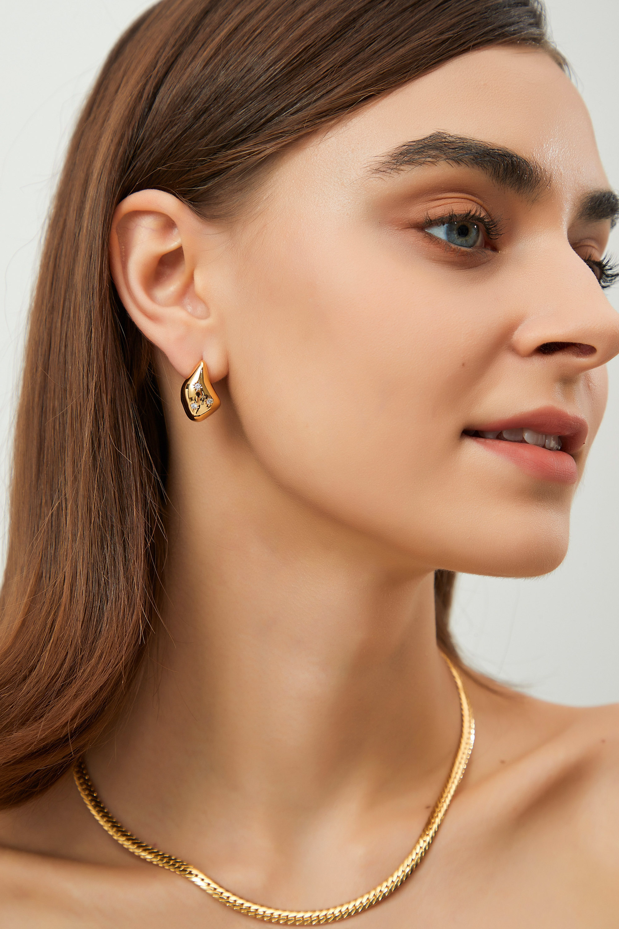 Classicharms-Geometrical Star Drop Shape Studs