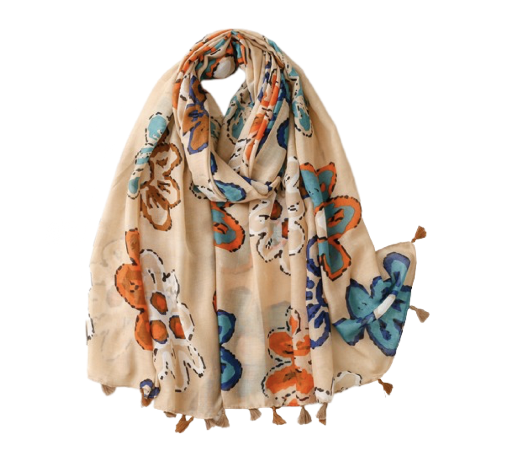 Bright Floral Scarf - Don't AsK