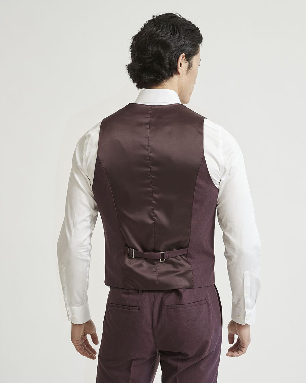 Solid Stretch Suit Vest
