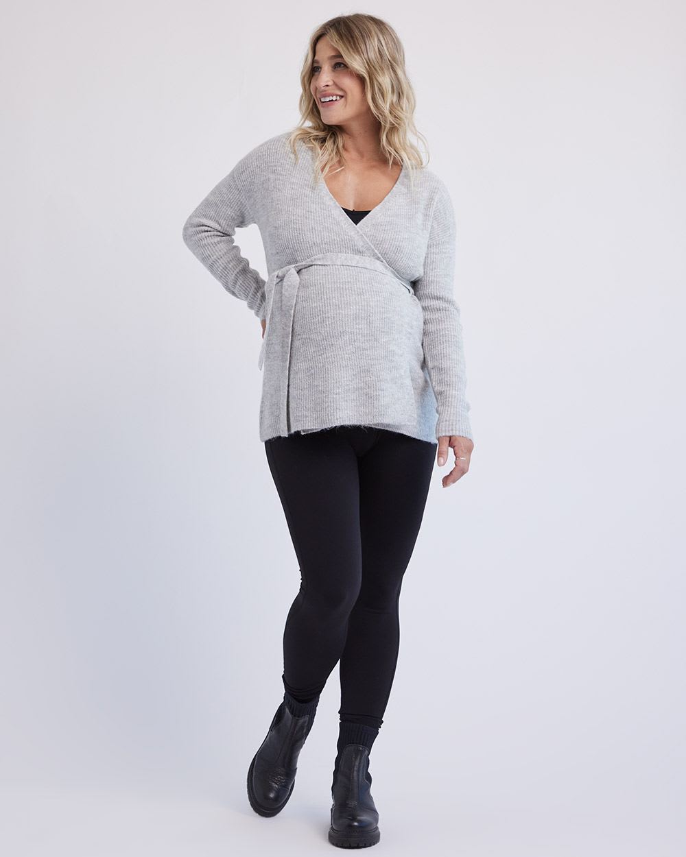 Nursing Wrap Sweater - Thyme Maternity