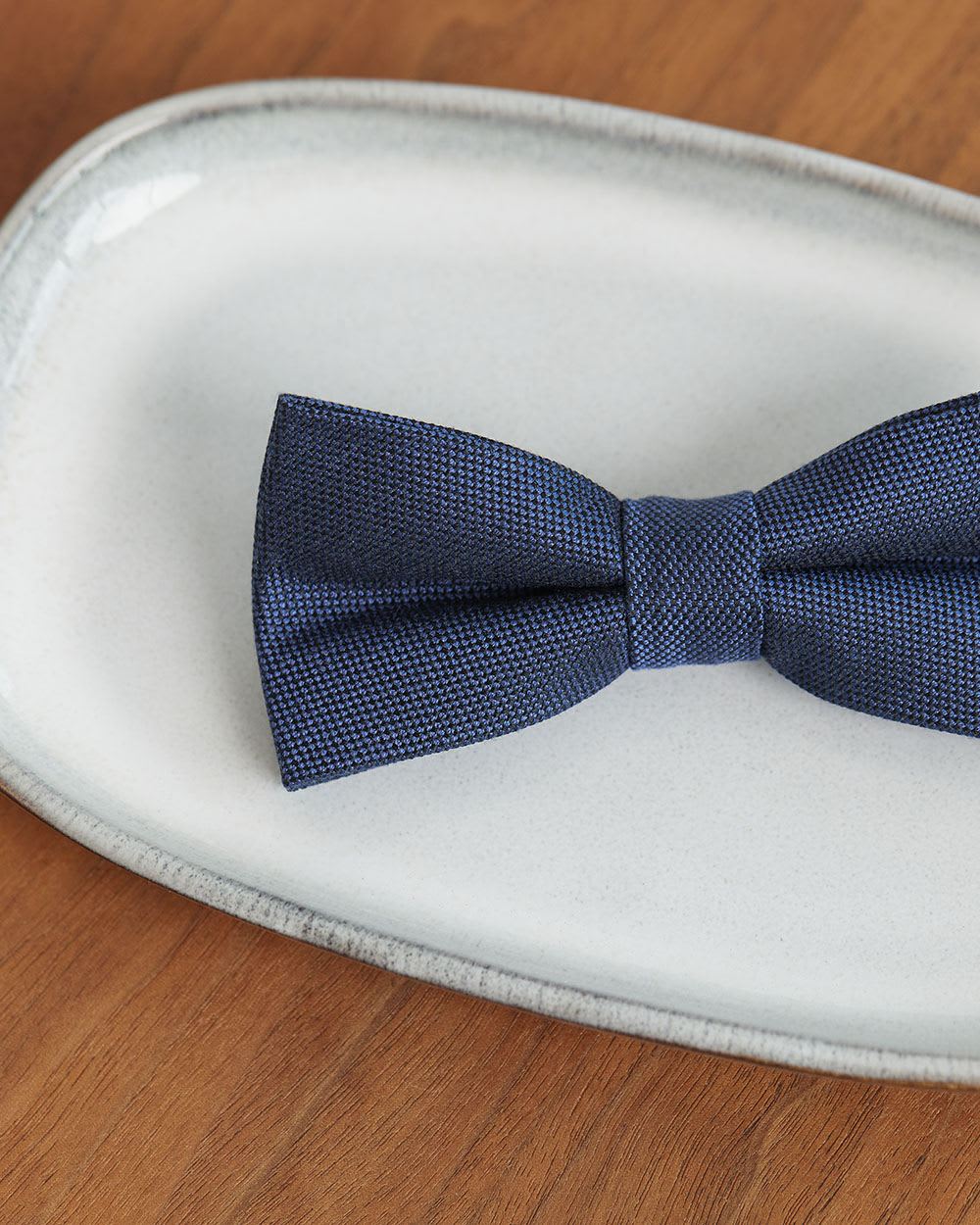 Solid Flannel Bow Tie