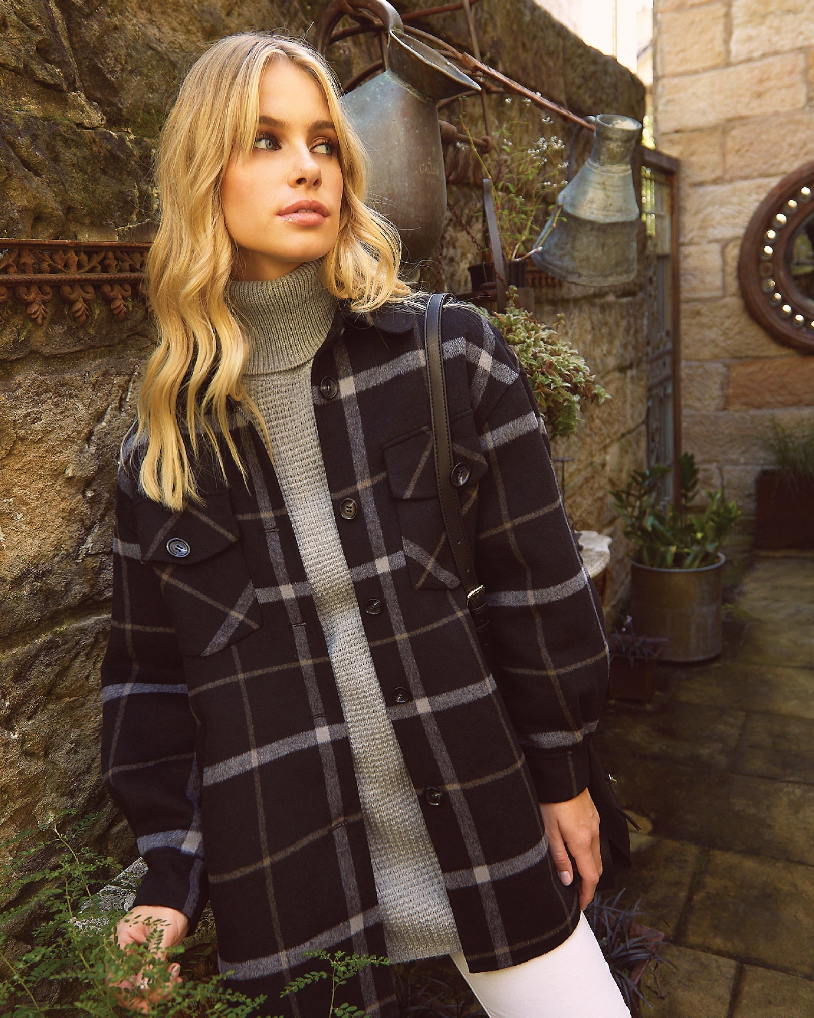 Belle & Bloom River's Edge Plaid Shacket