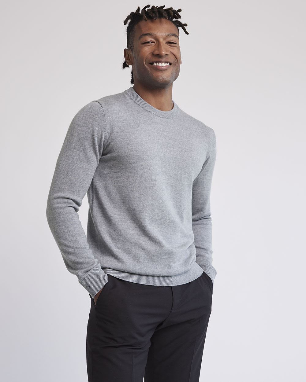 Merino-Wool Crew-Neck Sweater