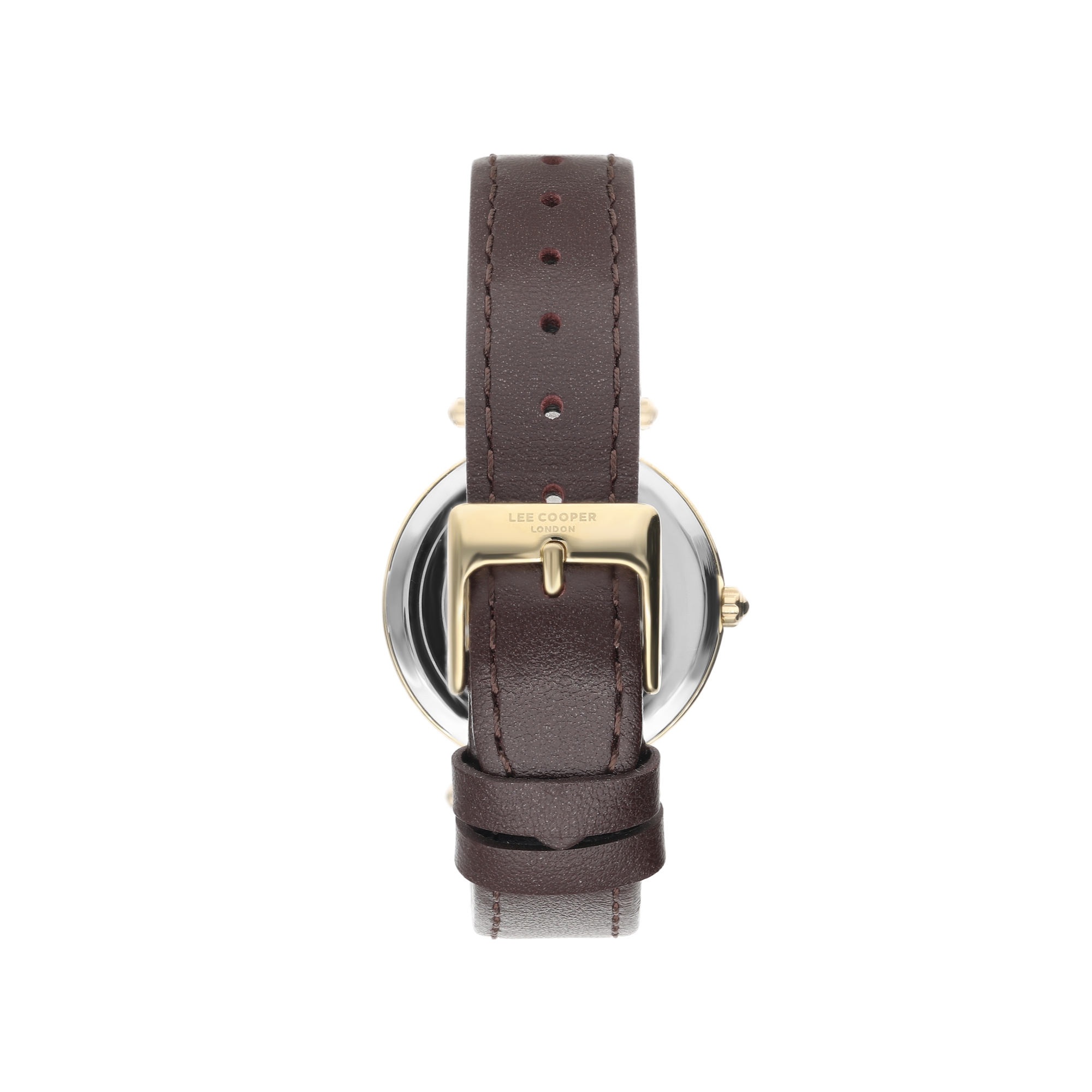 LEE COOPER-Women's Yellow Gold 32mm watch w/White Dial