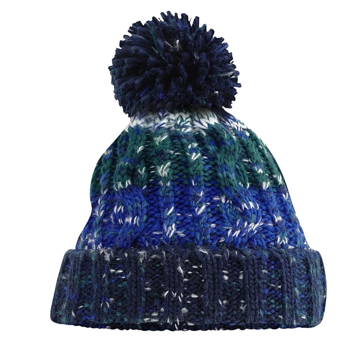 Beechfield - ® Womens/Ladies Corkscrew Pom Pom Beanie
