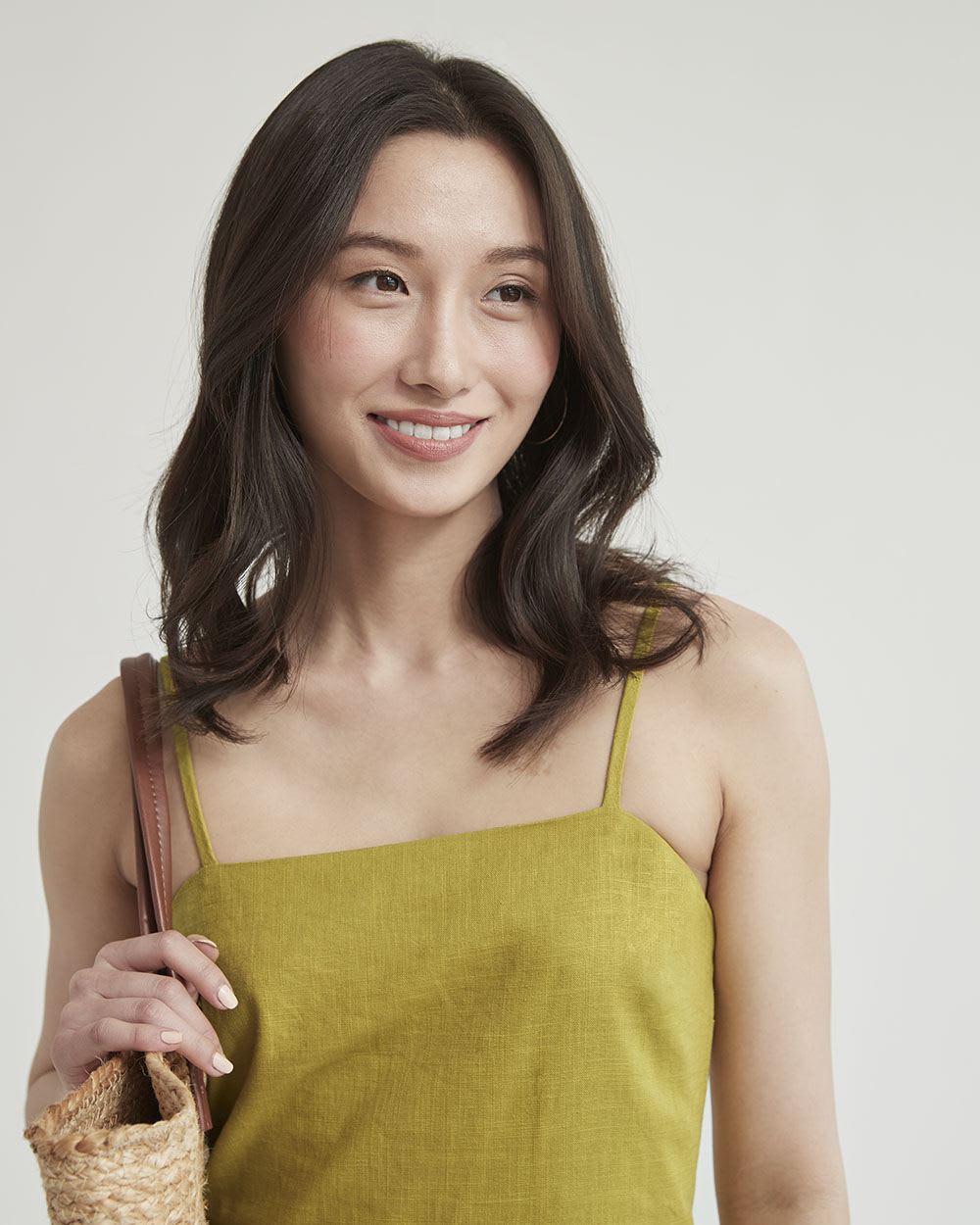 Mini Fitted Linen Dress