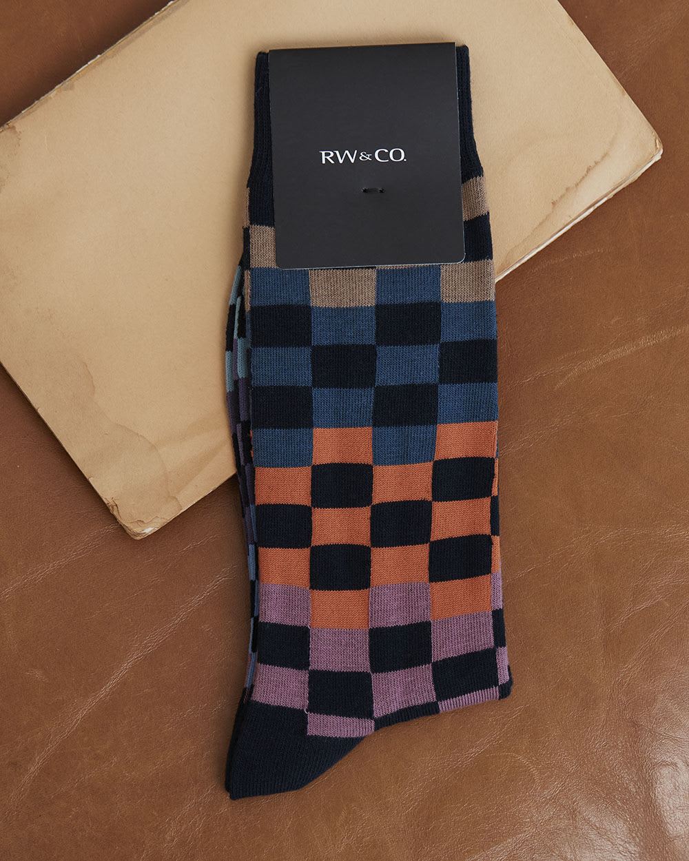 Socks with Square Pattern