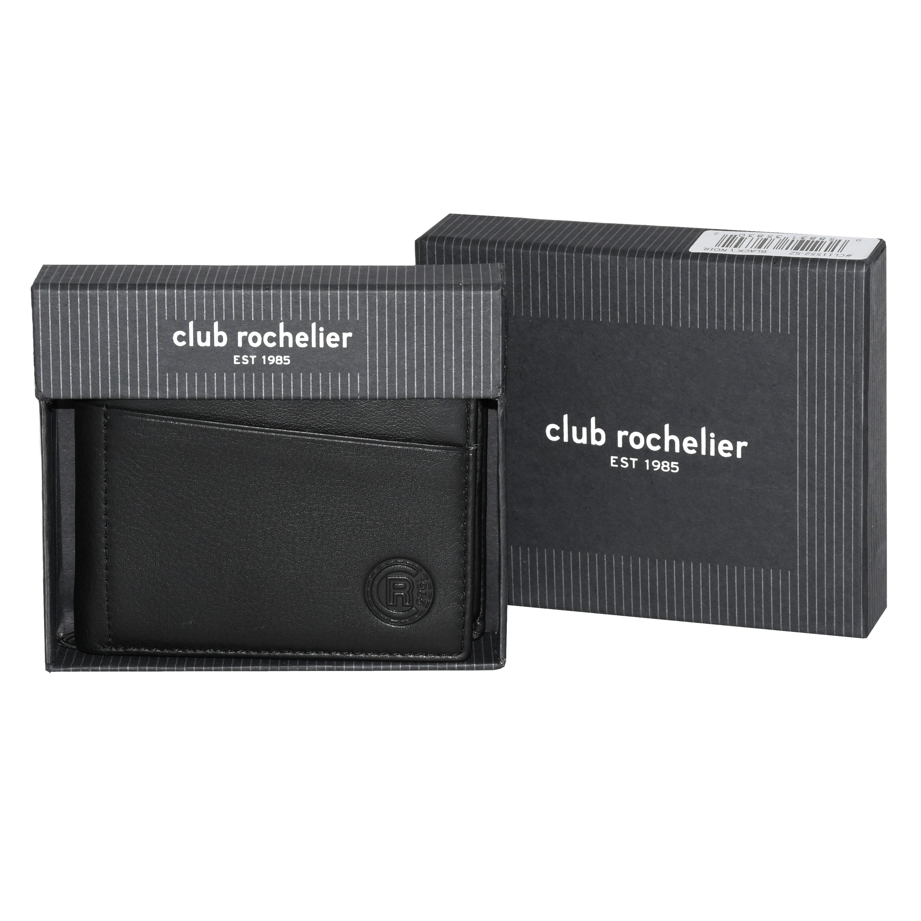 Club Rochelier Men's Slimfold Wallet with Removable ID