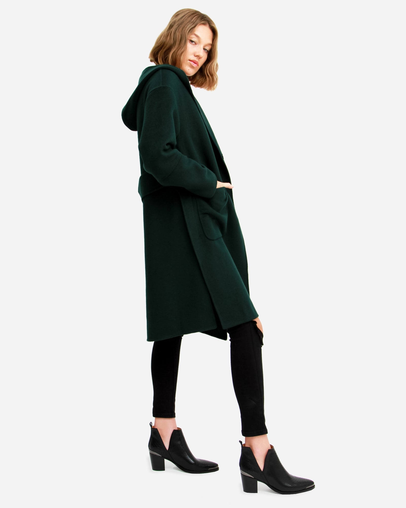 Belle & Bloom Walk This Way Wool Blend Oversized Coat