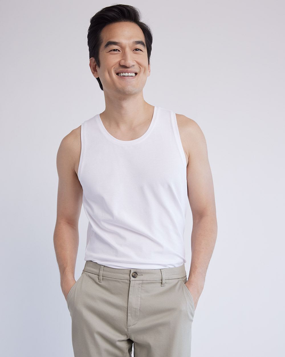 Supima Cotton (R) Crew-Neck Tank Top